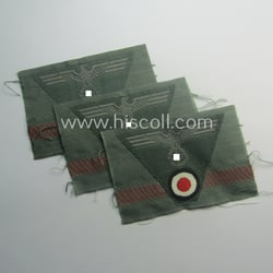 WH (Heeres) so-called: 'M43-pattern') cap-eagle/cocarde (ie. cap-trapezoid) as...