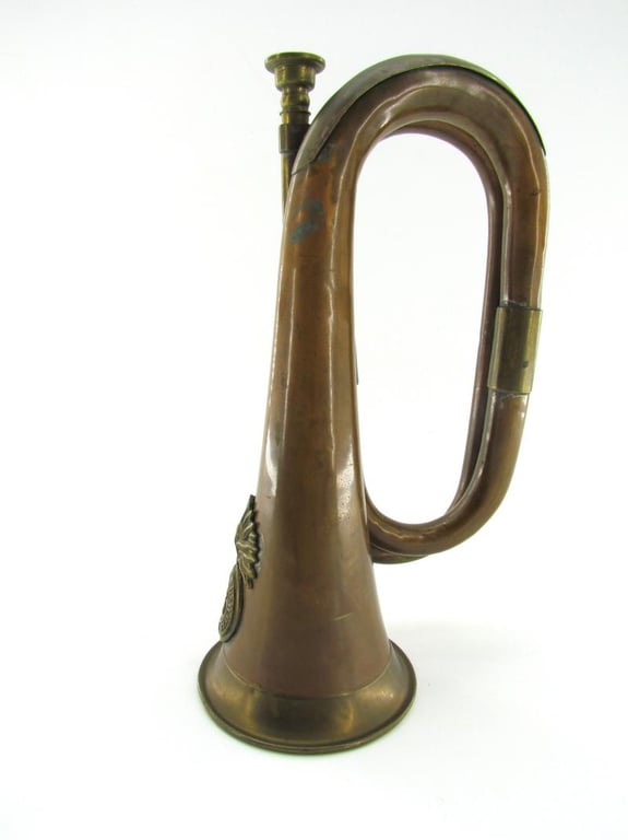 British WWII 23rd Royal Welsh Fusiliers Signalling Bugle