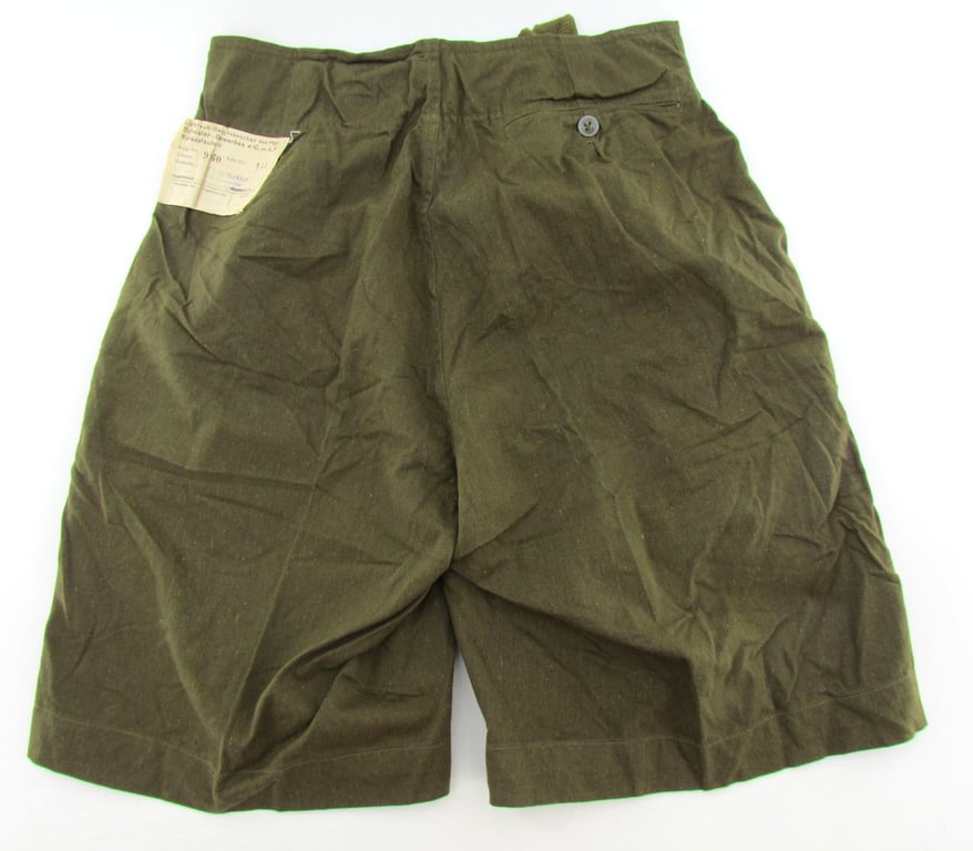 Unissued Wehrmacht (Heer) Afrikakorps tropical shorts with Factory Tag