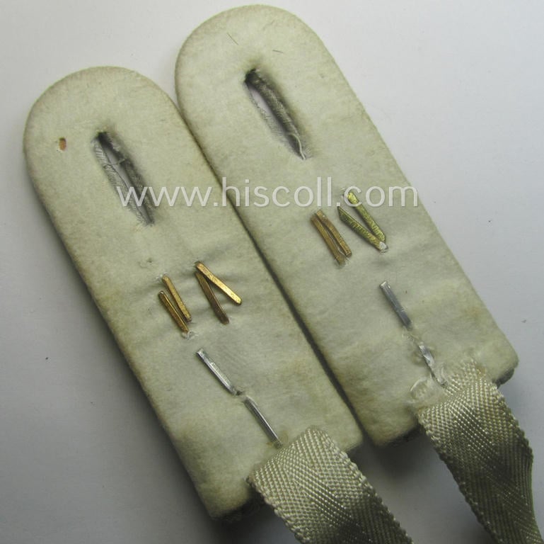 Pair of fully matching - and neatly 'cyphered'! - WH (Heeres) officers'-type shoulderboards as was intended for - and clearly worn by! - an: 'Oberleutnant des Infanterie-Rgts. 53'