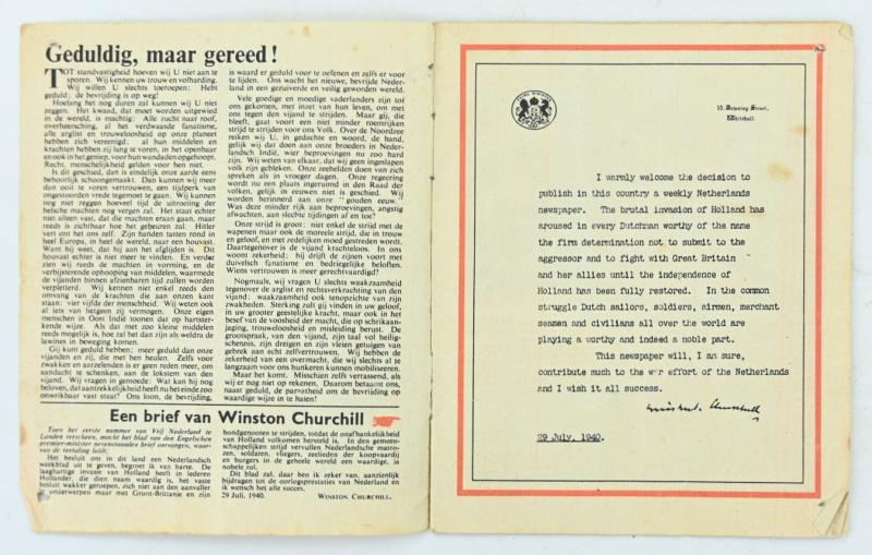 British RAF WW2 Droppingsbooklet 'Vrij Nederland'
