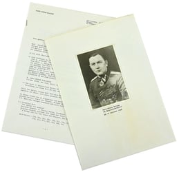 Signature of Waffen-SS KC Recipient 'Karl-Heinz Euling'