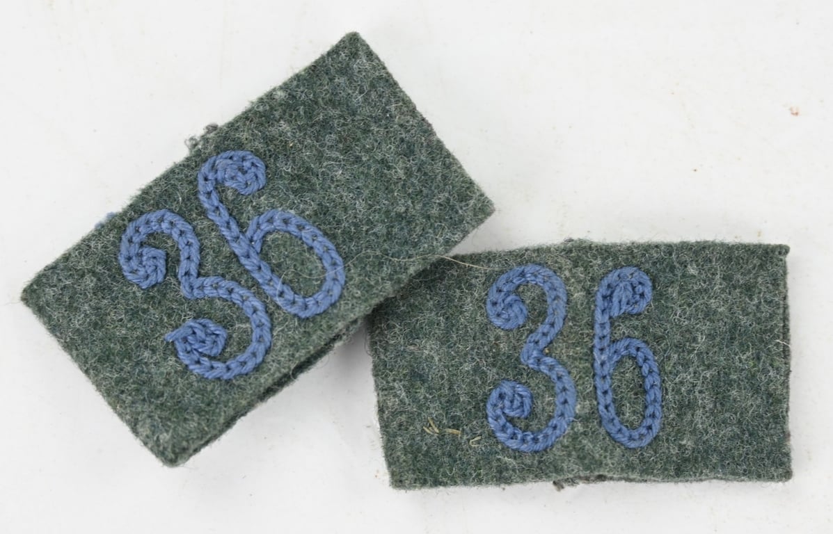 German WH Shoulderboard Slip-ons 'N.R.36'