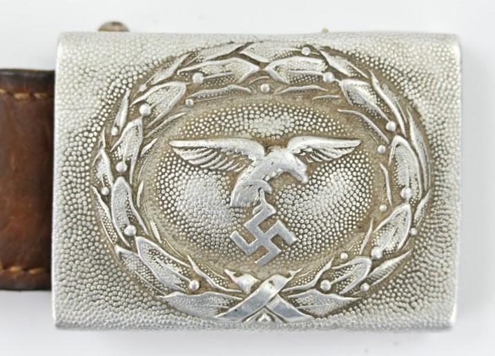 German LW Crankshaft Beltbuckle with Tab 'Otto Oberstein' 1935