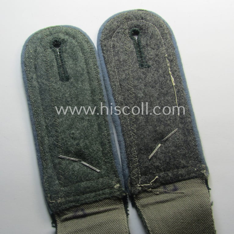 Pair of WH (Heeres) early-war-period- (ie. 'M36'- ie. 'M40'-pattern and/or rounded-styled) NCO-type shoulderstraps as was intended for a: 'Feldwebel eines Nachschub-Kraftfahr-Abts.'