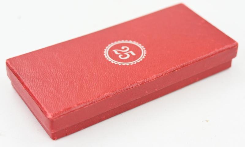 German 25 Years Faithful Service Medal in box