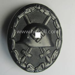 Minimally used black-class wound-badge (or: 'Verwundeten-Abzeichen in Schwarz')...