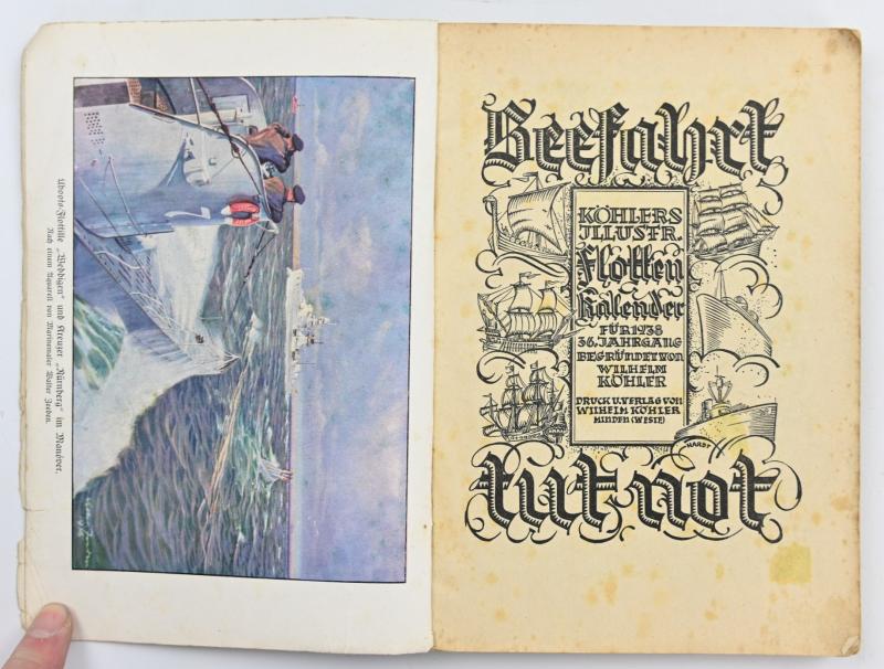 German Third Reich 'Kohler's Flotten-Kalender' 1938