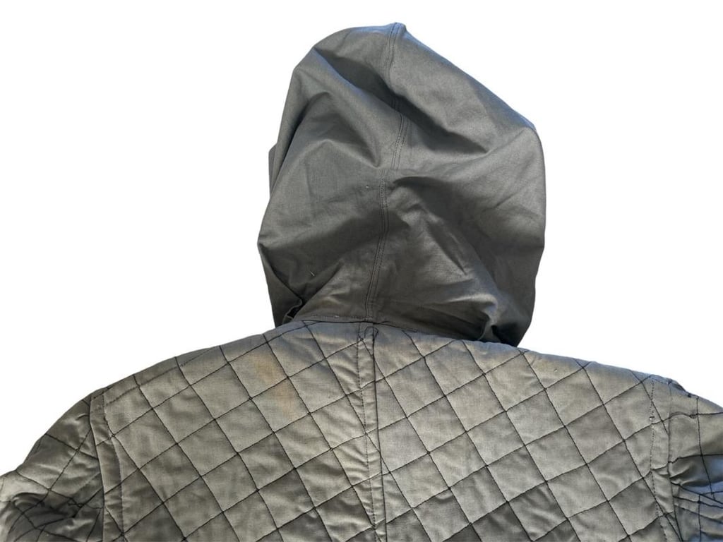 Luftwaffe Fallschirmjäger Squere Guilted Winter Parka in Stone Mint Condition