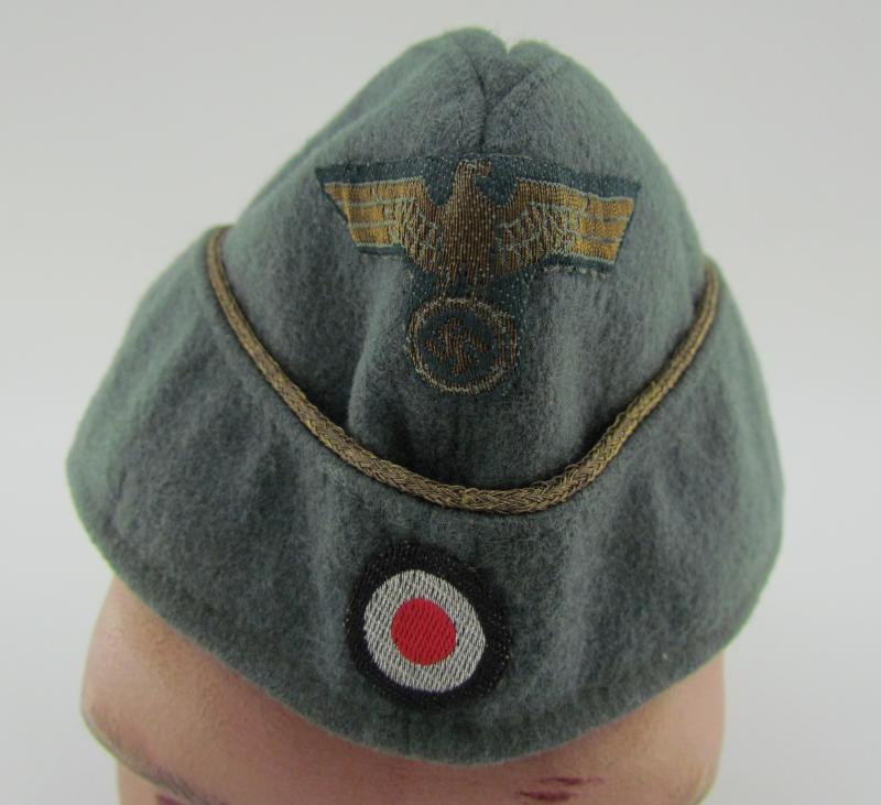 2x Kriegsmarine Coastal Artillery Officer's Overseas Cap