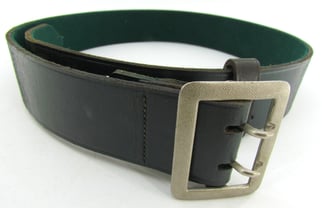 German Forestry Official’s Leather Belt with Double-Prong Buckle