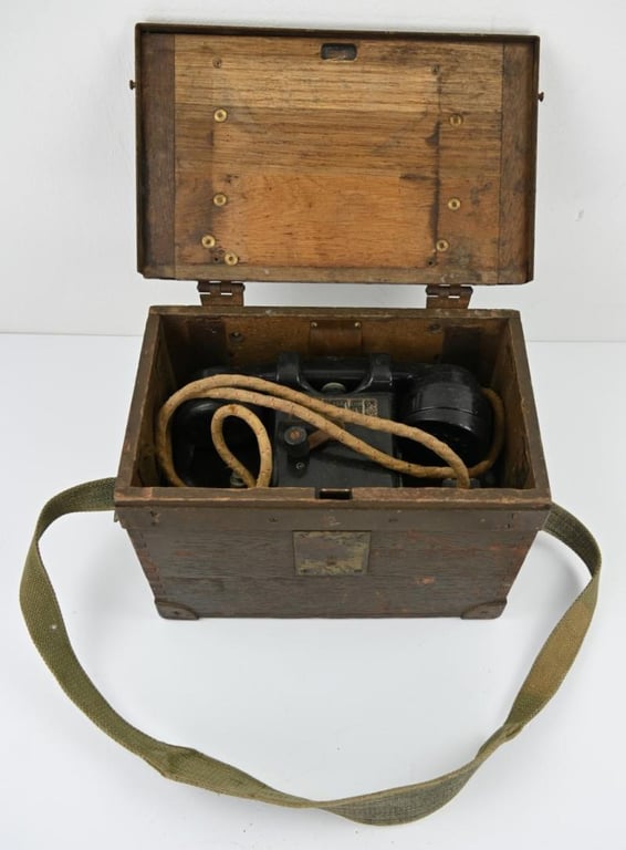 British WW2 MK2 Field Telephone Set F