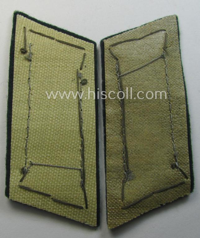 Pair of WH (Heeres) 'standard-issue'-pattern WH (Heeres) collar-tabs (or: 'Einheitskragenspiegel') being of the 'generic-pattern'
