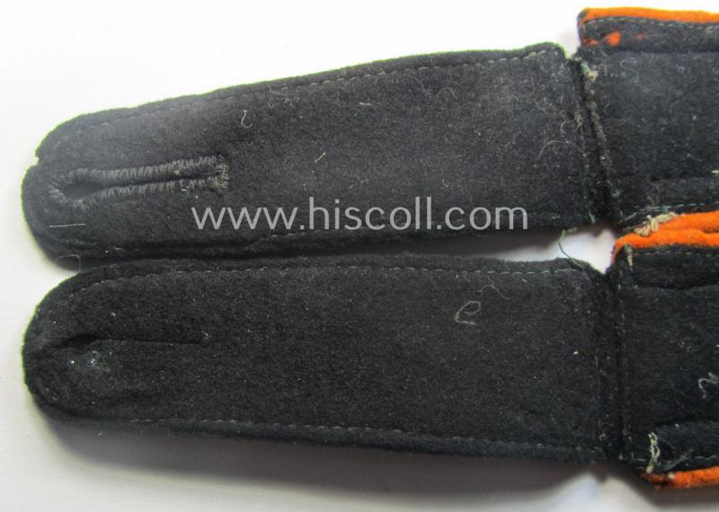 Relic pair of Waffen-SS (I deem fairly early-war pattern and privately-purchased!) NCO-type shoulderstraps as was intended for usage by an: 'Unterscharführer' who served within the: 'Waffen-SS Feldgendarmerie-Trpn.'