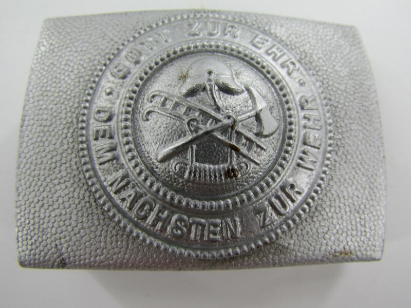 German Fireman's Fire Brigade Belt With Buckle