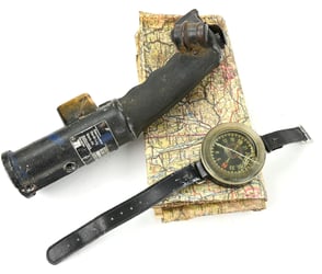 German LW ME262 Messerschmitt Controle Stick with Map...