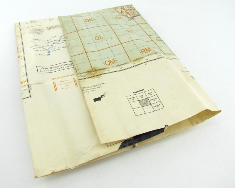 Wehrmacht "Truppenkarte" Littoria ( Italy ) 1943