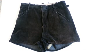 HJ/DJ Black Corduroy Shorts - Size 46