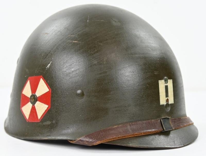 US WW2 Captain Eight Army M1 Helmet Liner