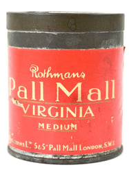 British WW2 Pall Mall Tin Can of Cigarets