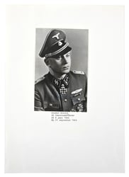 Signature of Waffen-SS KC&OLC Recipient 'Helmut Scholz'