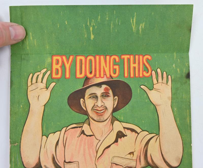 Japanese WW2 Propaganda Leaflet "That guy was Smart'