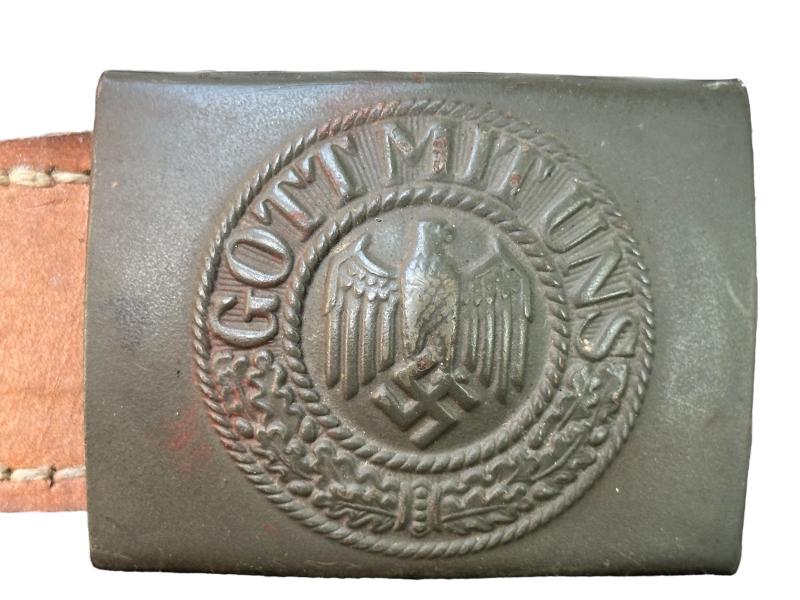 WH (HEER) Steel Belt Buckle  '' C.T. Dicke ''