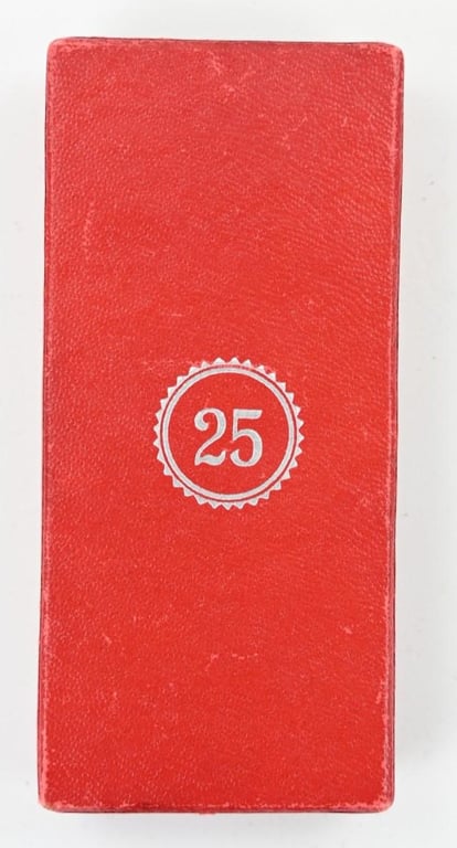 German 25 Years Faithful Service Medal in box