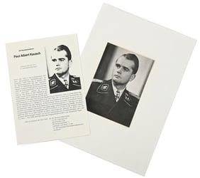 Signature of Waffen-SS KC-OLC Recipient Paul-Albert Kausch