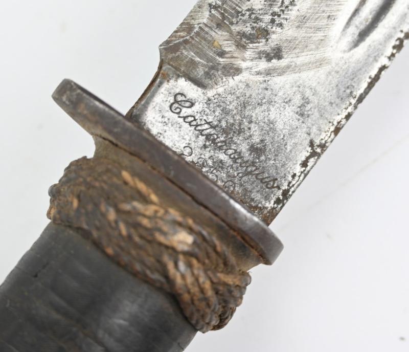 USN WW2 U.S. WWII Cattaraugus 225Q Fighting Knife