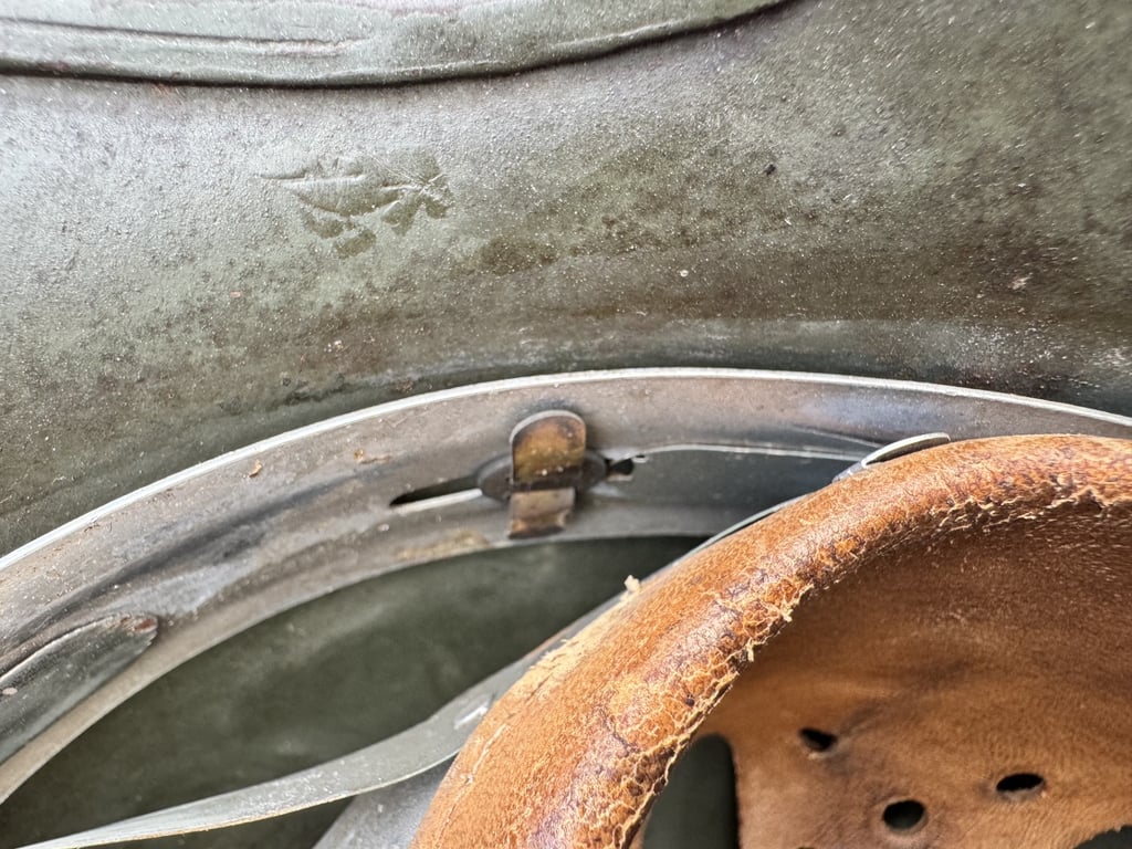 Wehrmacht Heer Untouched M35 Double Decal Helmet – ET68 – 1937 Liner