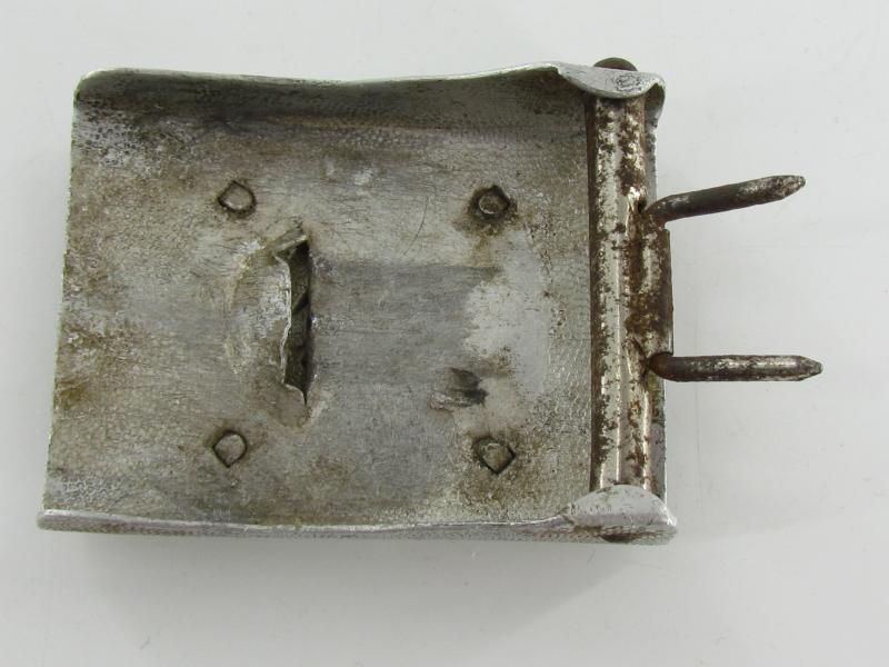 Wehrmacht Aluminum EM/NCO Police Buckle with Belt 1942