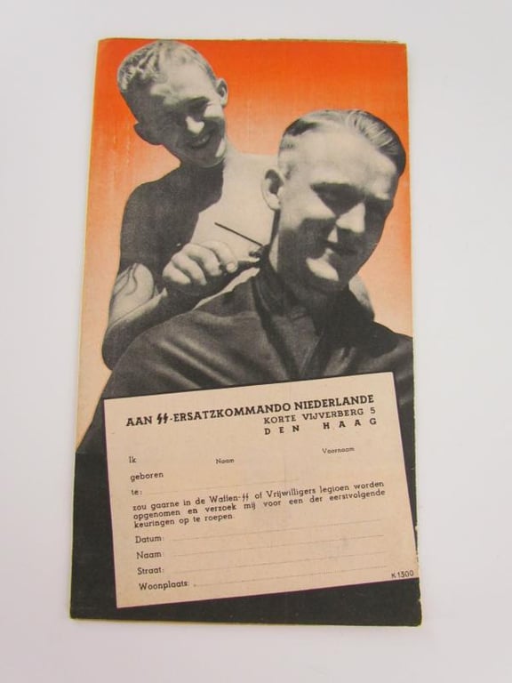 Dutch 'Waffen-SS' Recruitment Flyer/Poster