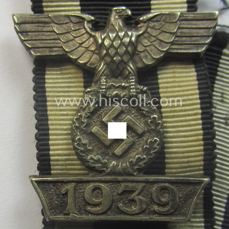 'Wiederholungsspange zum EK II. Klasse' (or bar to the WWI IC 2nd class) being a non-maker-marked example of the seldomly seen first-pattern by: 'C.E. Juncker'