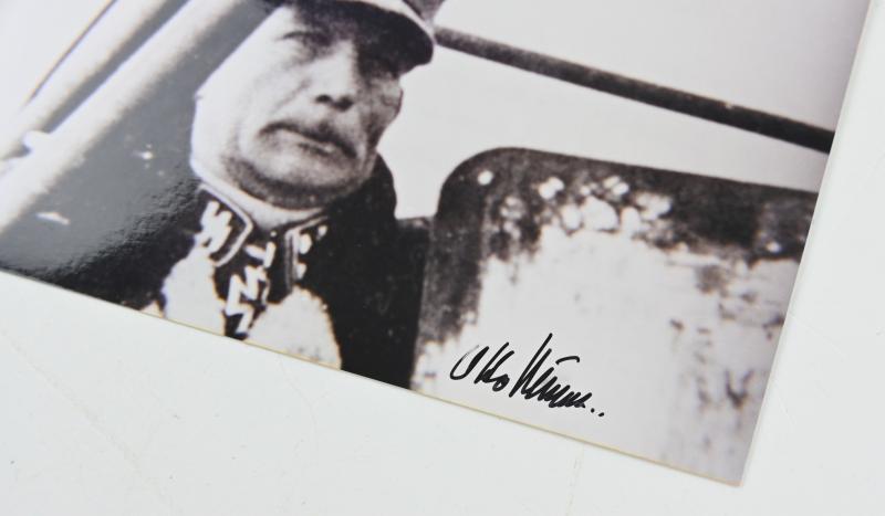 Postcard with Signature of Waffen-SS KC-OL&S Recipient 'Otto Kumm'