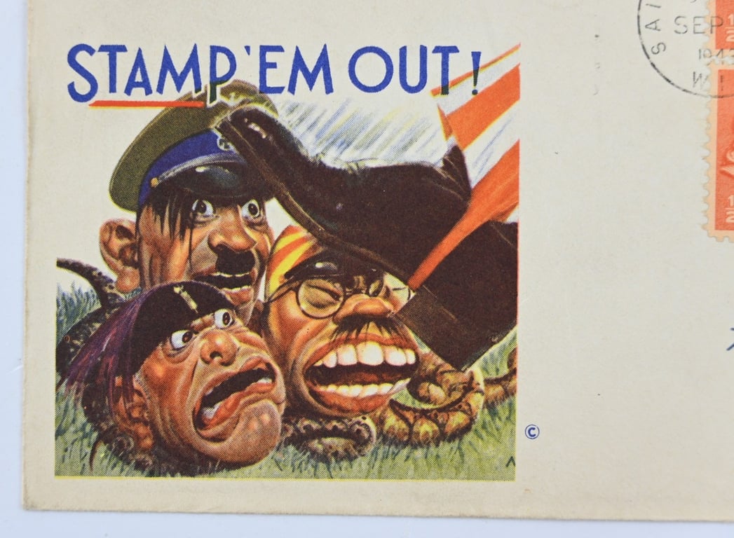 US WW2 Envelop 'Stamp 'em Out!'