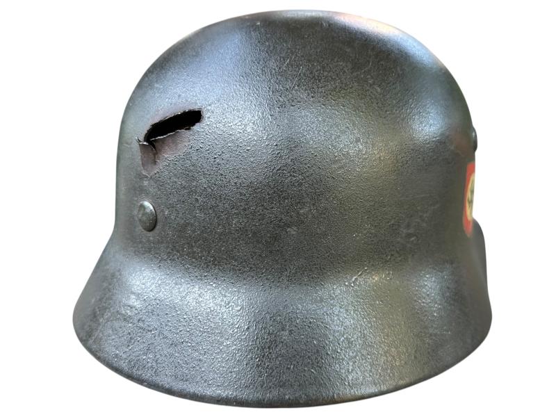 Q64 Polizei Double Decal Helmet '' Battle-Damage ''
