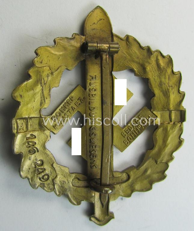 'SA Sportabz. in Bronze' being a nicely (and unusually!) maker- (ie. 'Bonner Kunstabz. Bedarf - Bonn/Rh.'-) marked example that bears a unique, stamped bearers-numeral that reads: '146249'