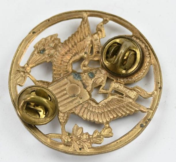 US WW2 EM Visor Cap Insignia