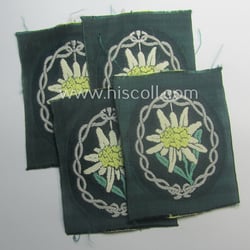 WH (Heeres) enlisted-mens'- (ie. NCO-) type, so-called: 'Edelweiss'-armpatch...