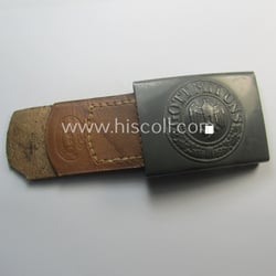 WH (Heeres) 'standard-pattern', field-grey-toned- and steel-based belt-buckle being...