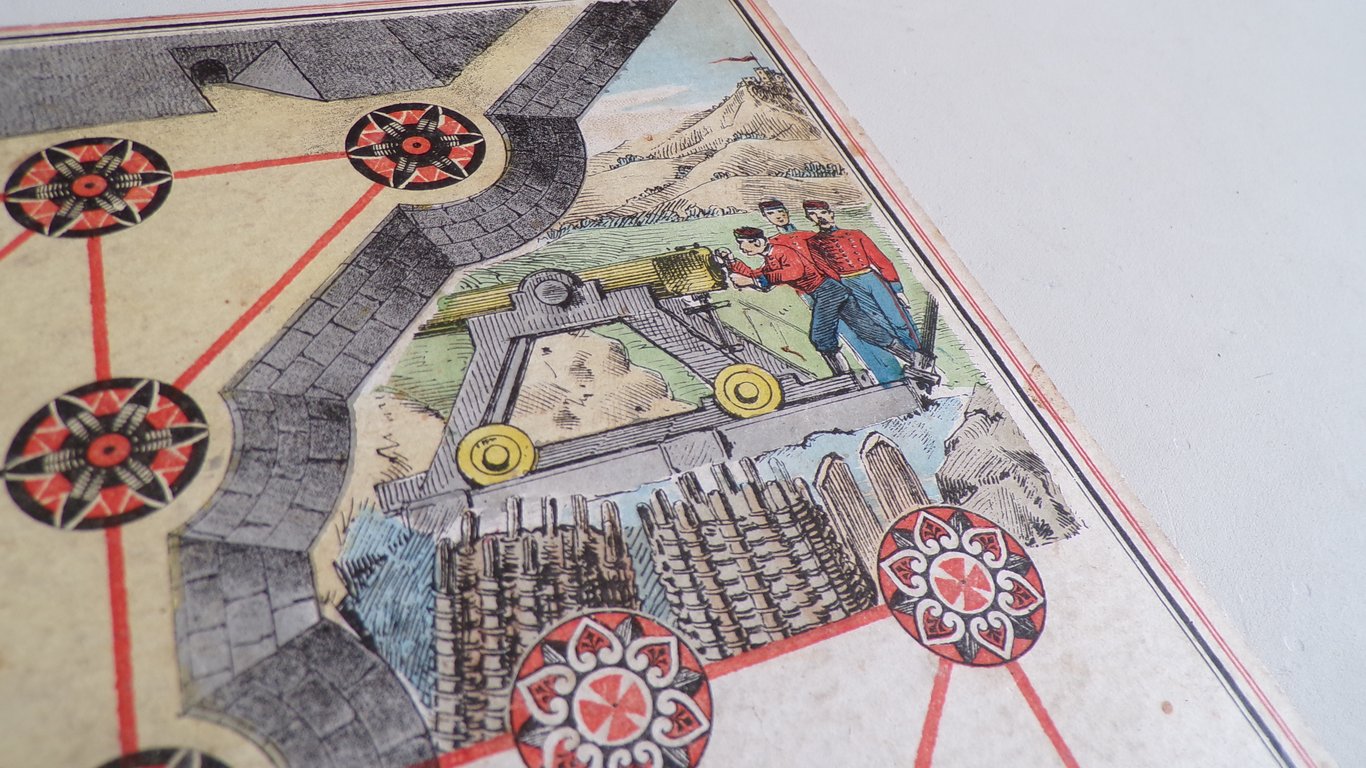 Rare 1870s German Military Siege Game