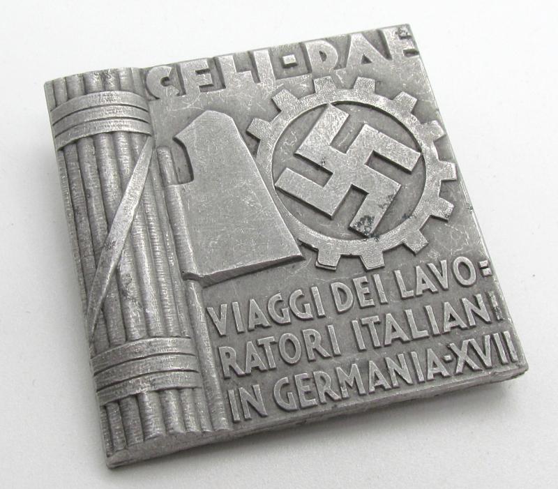 Italy, An Italian Workers In Germany Commemorative Badge By V.e. Boerie