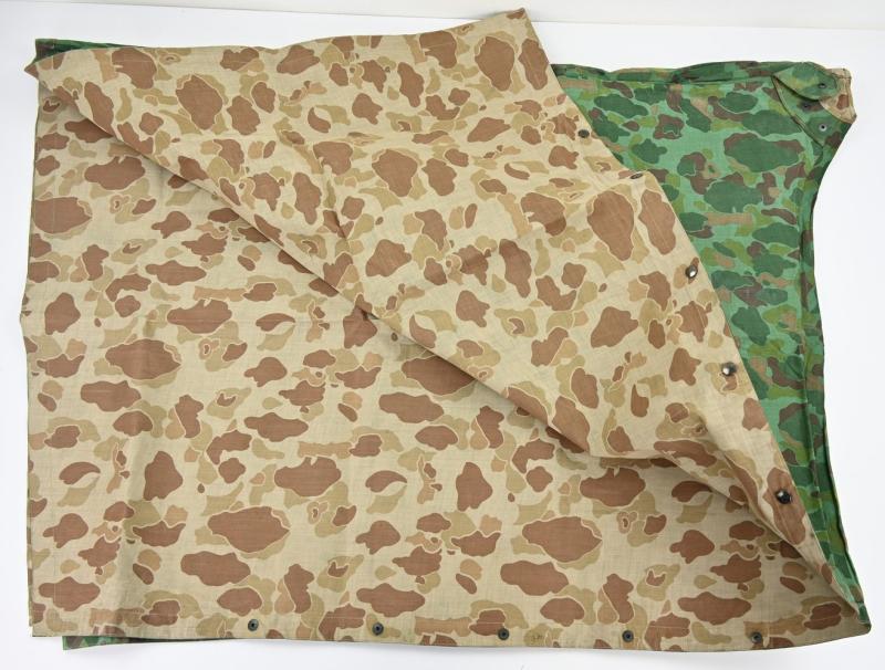 US Navy WW2 Camouflage Shelter /Rain Poncho