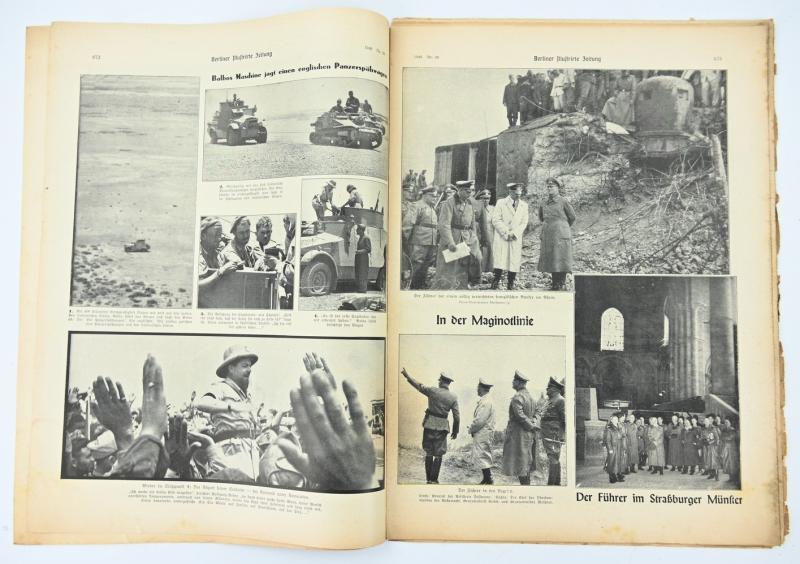 German Berliner Illustrierte Zeitung Newspaper 1940