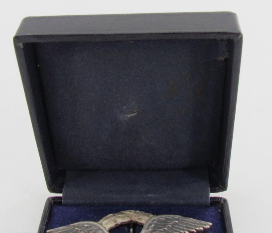 Luftwaffe Pilot's Badge by Brüder Schneider A.G., Wien, with Presentation Case