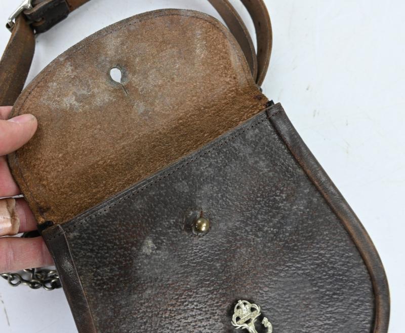 British WW2 Officer's Leather Sporran Gordon Highlanders