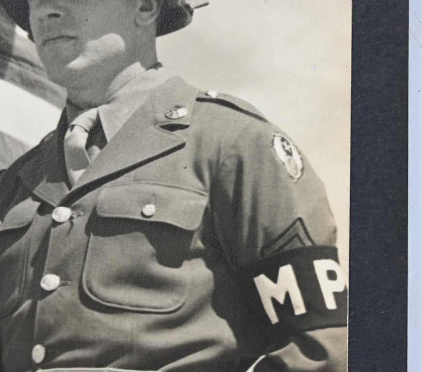 US WW2 Press Photo 'Color Guard'