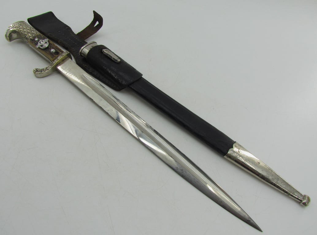 Matching Unit Marked Police Long Bayonet by by Carl Eickhorn, Solingen.
