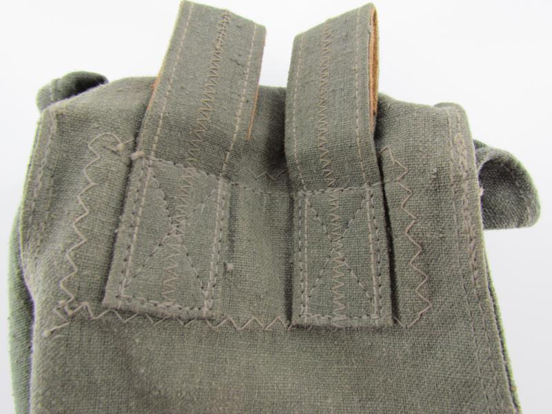 German Wehrmacht Gas Mask Filter Pouch 1944 Dated